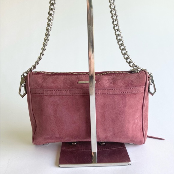 Rebecca Minkoff Dust Pink Genuine Leather Crossbody Shoulder Bag - Picture 6 of 14